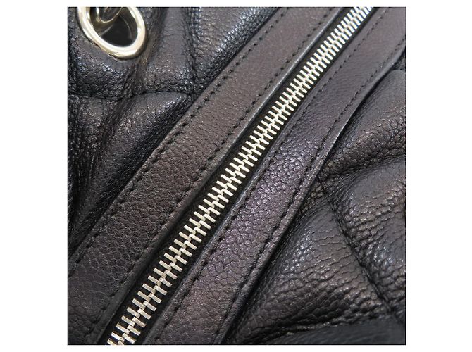 Borsa Tote Chanel Matelassé Coco Mark Nero - vista 11