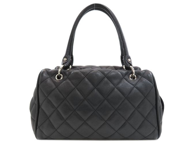 Borsa Tote Chanel Matelassé Coco Mark Nero - vista 2