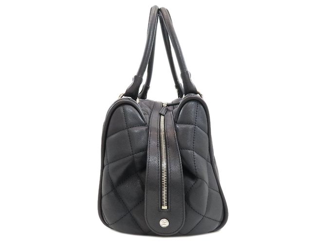 Borsa Tote Chanel Matelassé Coco Mark Nero - vista 3
