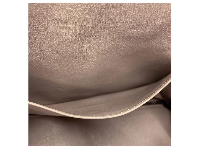 Hermès Borsa Hermes Birkin 35 in pelle Togo grigiastra Grigio - vista 12
