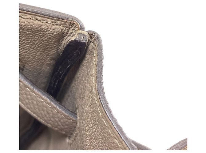 Hermès Borsa Hermes Birkin 35 in pelle Togo grigiastra Grigio - vista 13