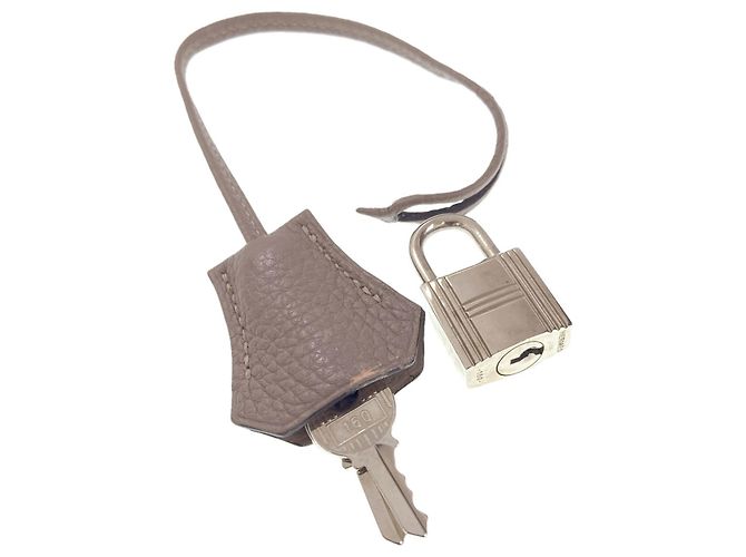 Hermès Borsa Hermes Birkin 35 in pelle Togo grigiastra Grigio - vista 9
