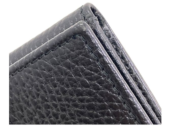 Cartera bi-fold Gucci de cuero negro - vista 10