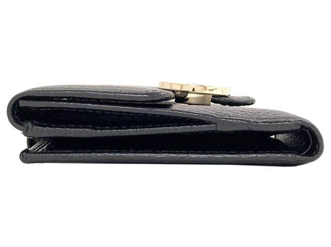 Cartera bi-fold Gucci de cuero negro - vista 3