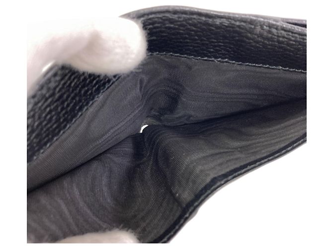 Cartera bi-fold Gucci de cuero negro - vista 6
