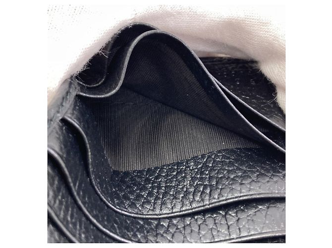 Cartera bi-fold Gucci de cuero negro - vista 9