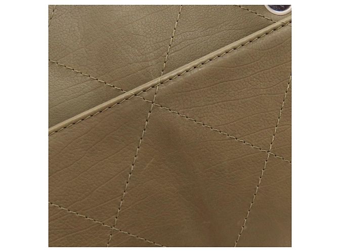 Borsa Tote Chanel in pelle kaki Cachi - vista 11
