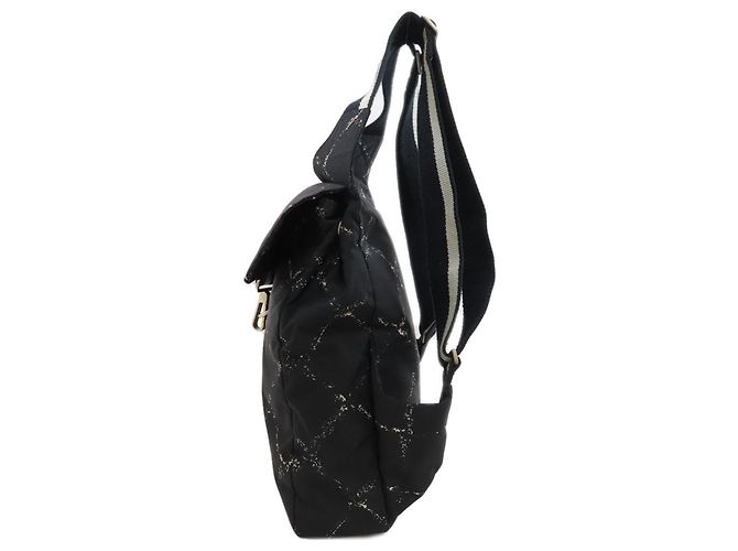 Zaino Chanel Travel Line in nylon nero - vista 3
