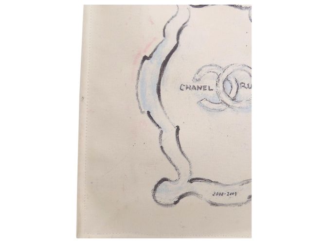 Sac Tote Chanel Miami Cruise Line Blanc - vue 12