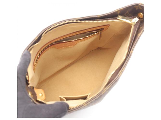 Borsa a tracolla Louis Vuitton Looping GM Marrone - vista 3