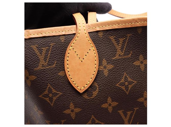 Borsa Tote Louis Vuitton Neverfull MM Monogram Pivoine Marrone Rosa Monogramma - vista 10