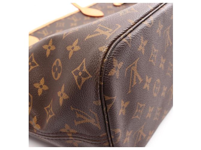 Borsa Tote Louis Vuitton Neverfull MM Monogram Pivoine Marrone Rosa Monogramma - vista 7