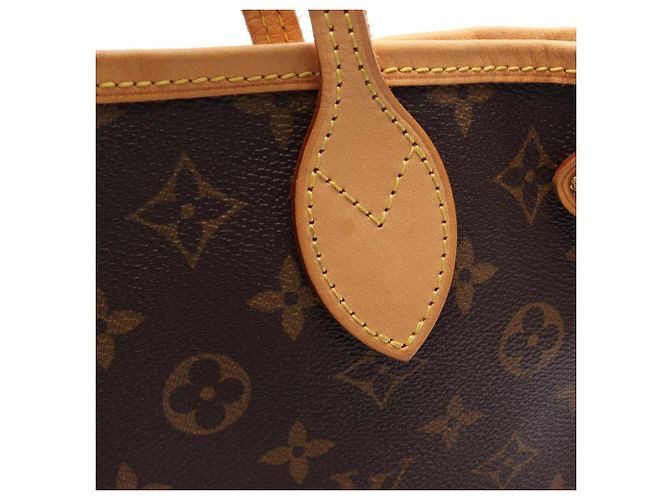 Borsa Tote Louis Vuitton Neverfull PM Monogram Marrone Monogramma - vista 9