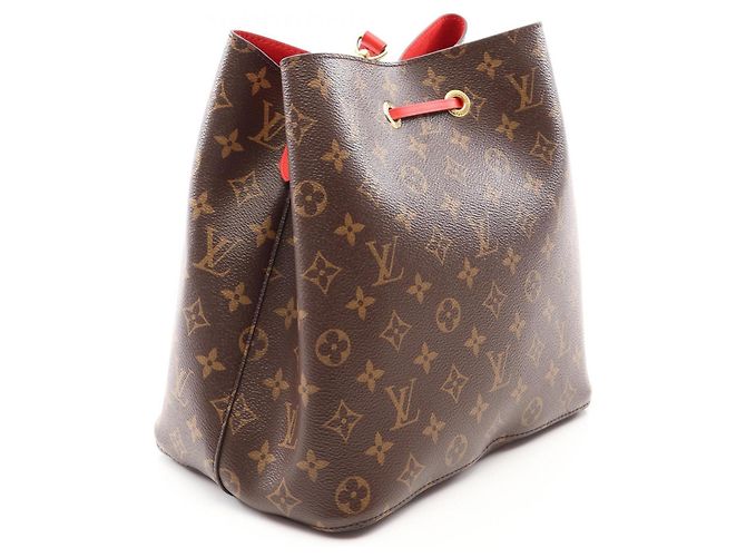Néonoé Borsa a tracolla Louis Vuitton NeoNoe Marrone Rosso Monogramma - vista 2