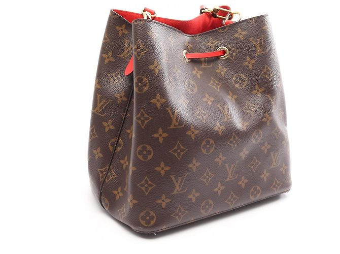 Néonoé Borsa a tracolla Louis Vuitton NeoNoe Monogram Coquelicot Marrone Rosso Monogramma - vista 2