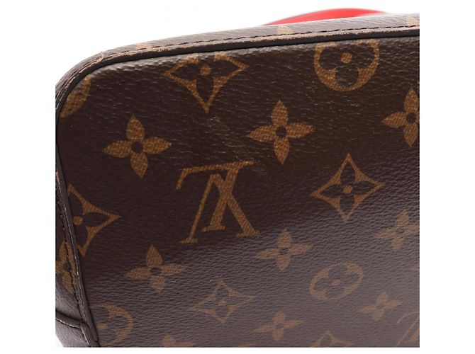 Néonoé Borsa a tracolla Louis Vuitton NeoNoe Monogram Coquelicot Marrone Rosso Monogramma - vista 8
