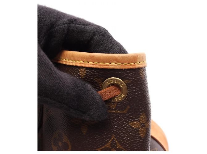 Zaino/Borsa Louis Vuitton Montsouris MM Monogram Marrone Monogramma - vista 13