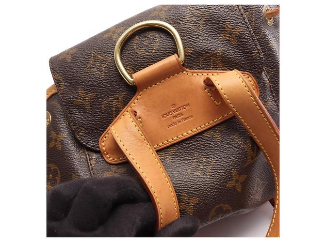 Zaino/Borsa Louis Vuitton Montsouris MM Monogram Marrone Monogramma - vista 14