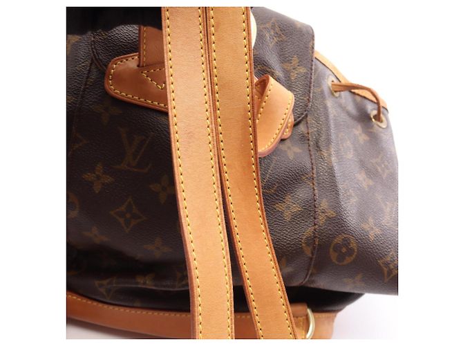 Zaino/Borsa Louis Vuitton Montsouris MM Monogram Marrone Monogramma - vista 15