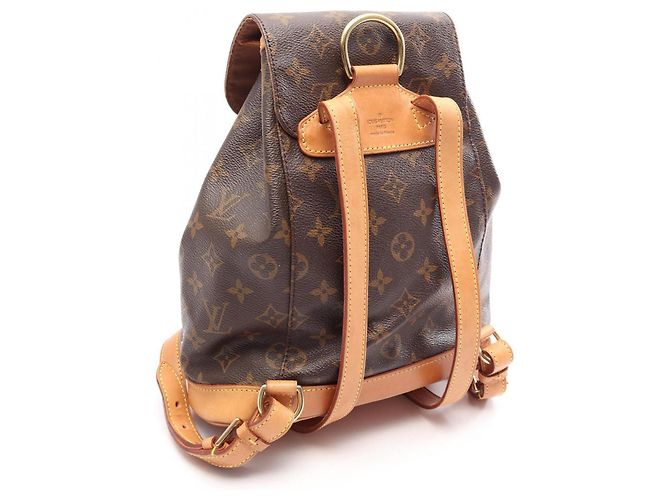 Zaino/Borsa Louis Vuitton Montsouris MM Monogram Marrone Monogramma - vista 2