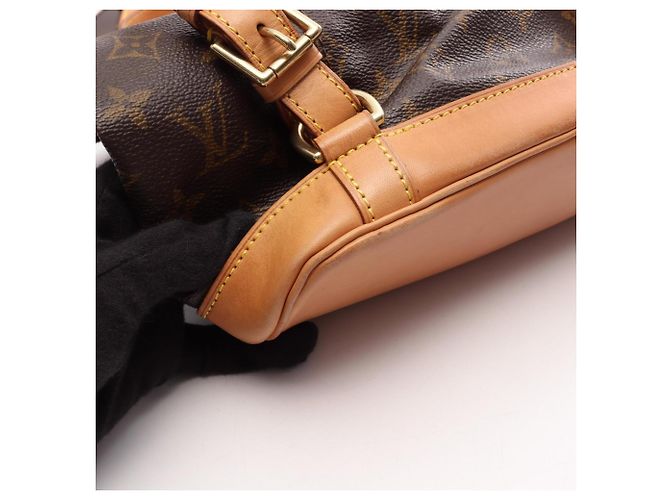 Zaino/Borsa Louis Vuitton Montsouris MM Monogram Marrone Monogramma - vista 8