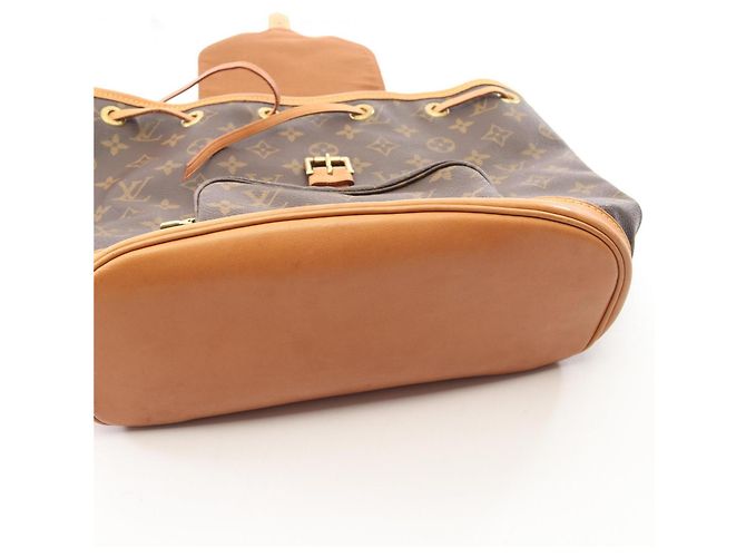 Zaino/Borsa Louis Vuitton Montsouris MM Marrone - vista 7