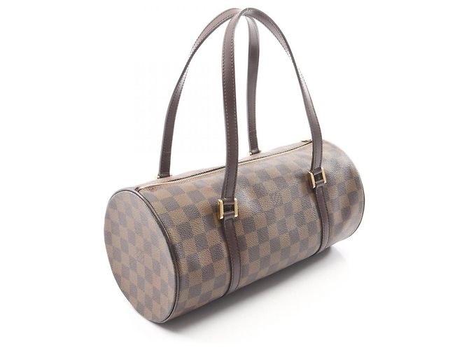 Borsa Louis Vuitton Papillon 30 Damier Ebene Marrone - vista 2