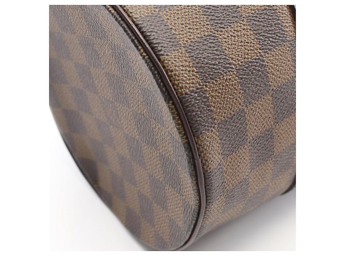 Borsa Louis Vuitton Papillon 30 Damier Ebene Marrone - vista 7