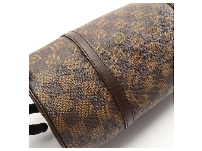 Borsa Louis Vuitton Papillon 30 Damier Ebene Marrone - vista 8