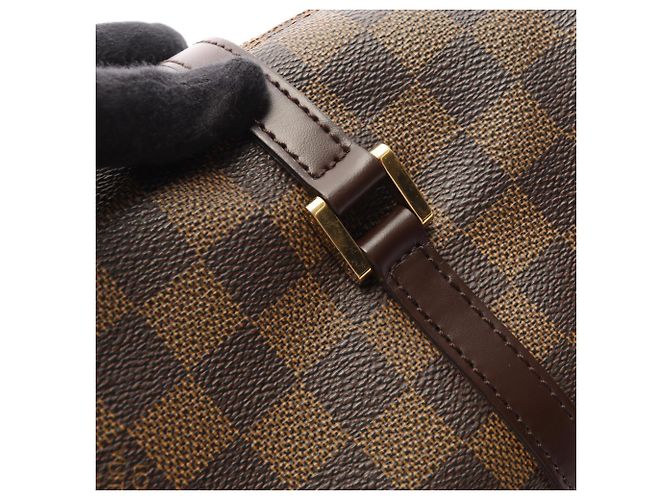 Borsa Louis Vuitton Papillon 30 Damier Ebene Marrone - vista 9