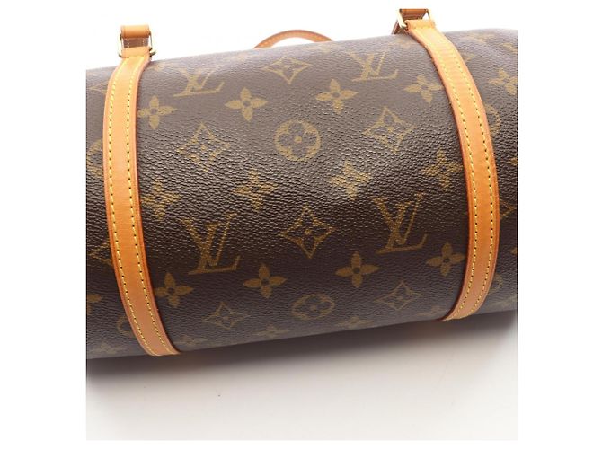 Borsa a mano Louis Vuitton Papillon 30 Marrone Monogramma - vista 7