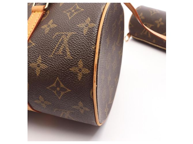 Borsa a mano Louis Vuitton Papillon 30 Marrone Monogramma - vista 9