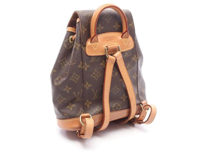 Mochila/Bolso Louis Vuitton Mini Montsouris Castaño Monograma - vista 2