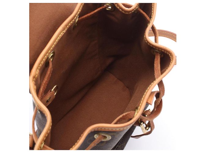 Mochila/Bolso Louis Vuitton Mini Montsouris Castaño Monograma - vista 3