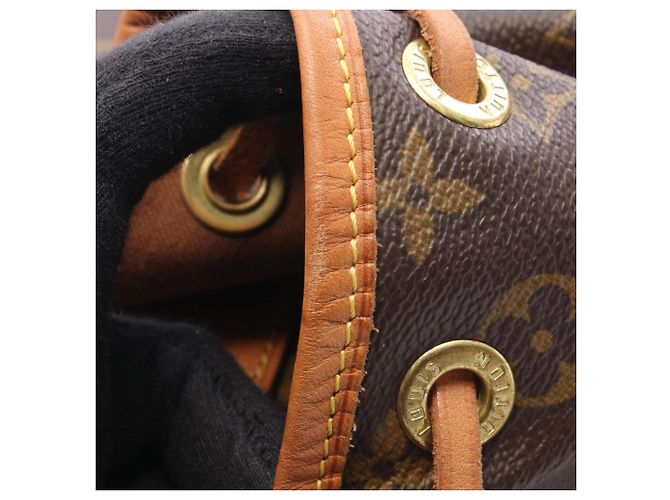 Zaino/Borsa Louis Vuitton Mini Montsouris Marrone Monogramma - vista 10