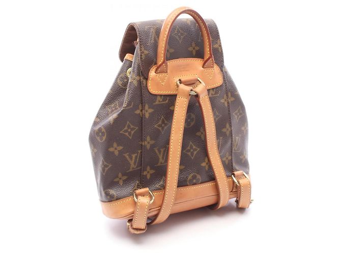Zaino/Borsa Louis Vuitton Mini Montsouris Marrone Monogramma - vista 2