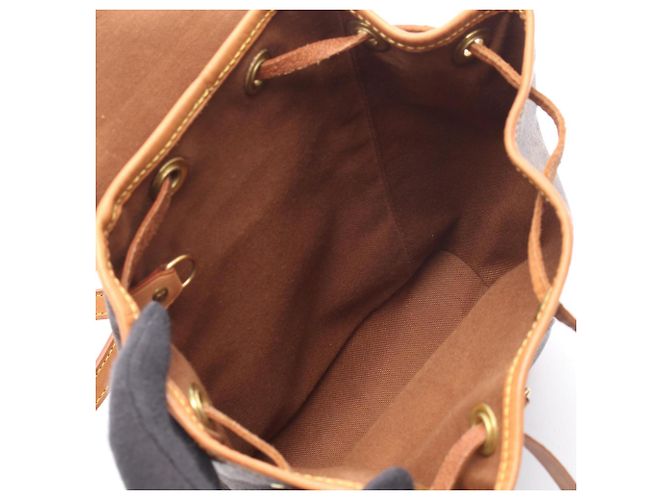 Zaino/Borsa Louis Vuitton Mini Montsouris Marrone Monogramma - vista 3