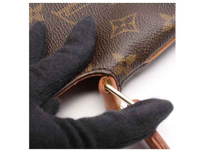 Borsa a tracolla Louis Vuitton Musette Salsa Short Strap Marrone Monogramma - vista 6