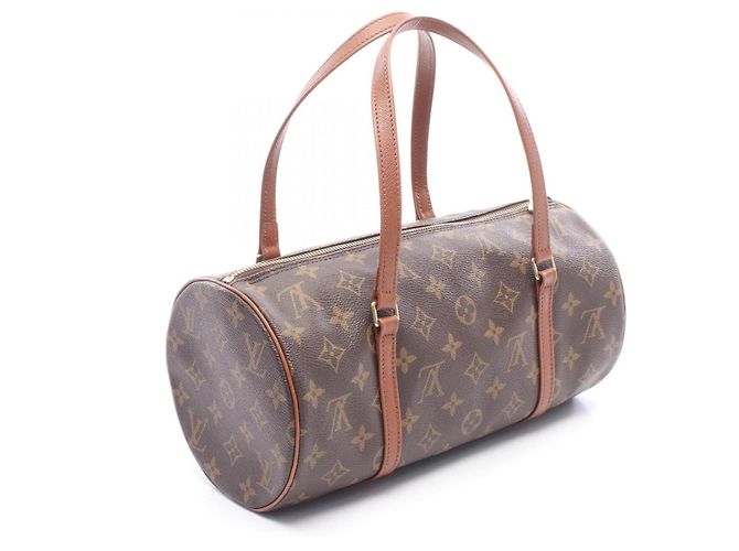 Borsa a mano Louis Vuitton Papillon 30 Monogram Marrone Monogramma - vista 2