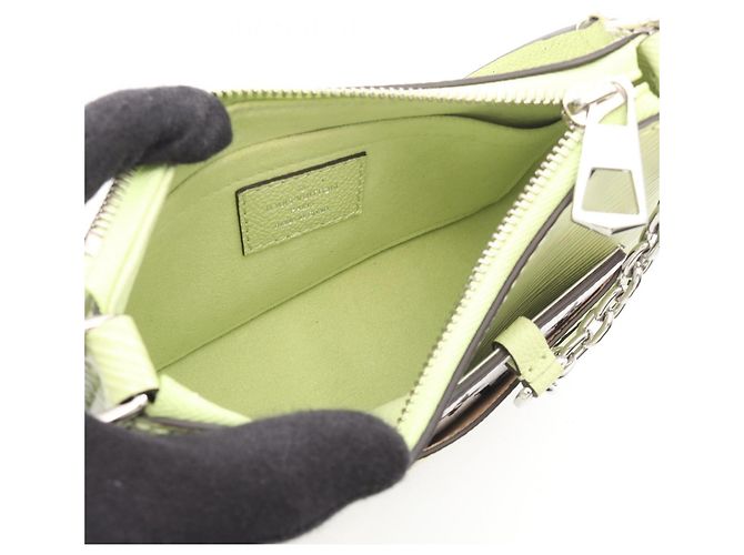 Borsa 2-Way Louis Vuitton Marellini in pelle Epi verde - vista 3