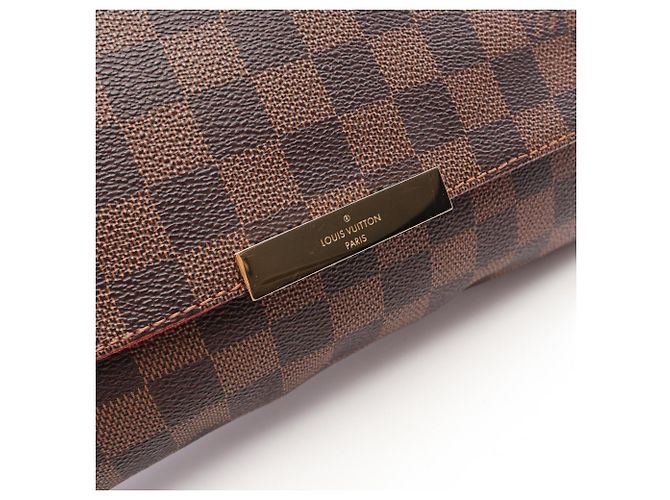 Borsa Louis Vuitton Favorite MM Marrone Damier ebene - vista 8
