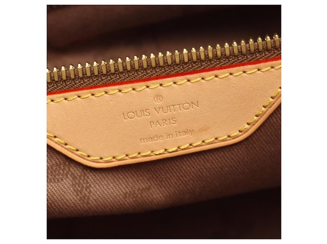 Borsa Tote Louis Vuitton Plan Soleil Cabas PM Marrone Beige - vista 4