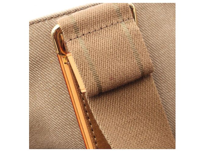 Borsa Tote Louis Vuitton Plan Soleil Cabas PM Marrone Beige - vista 7