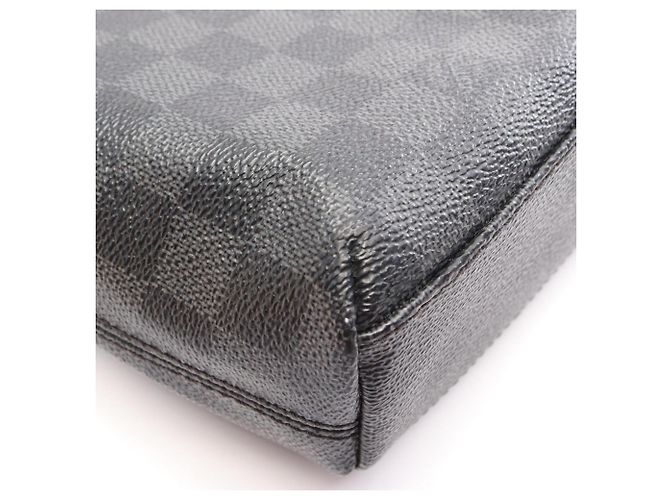 Borsa a tracolla Louis Vuitton Mick PM Damier Graphite Nero - vista 6