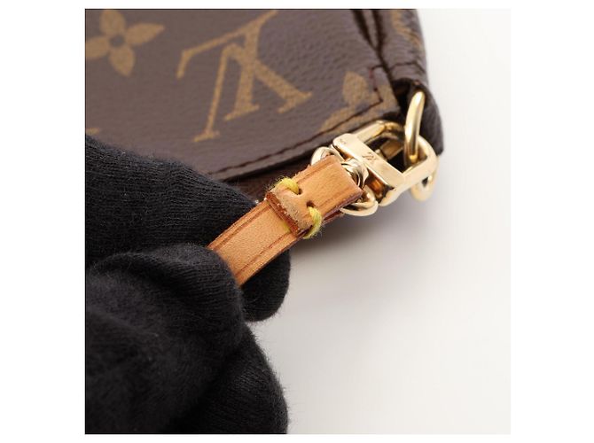 Borsa Louis Vuitton Pochette Accessoires Marrone - vista 12