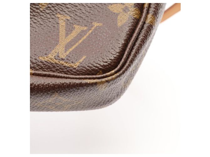 Borsa Louis Vuitton Pochette Accessoires Marrone - vista 6