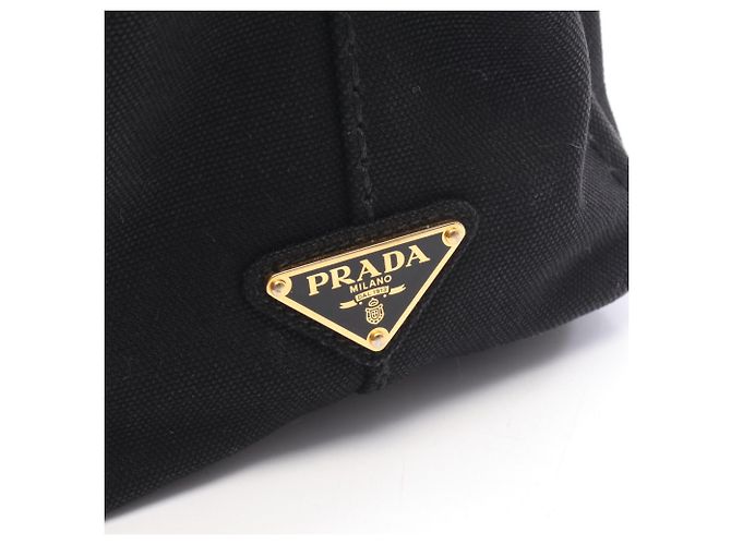 Tote Sac cabas 2 voies Prada CANAPA Noir Blanc - vue 5