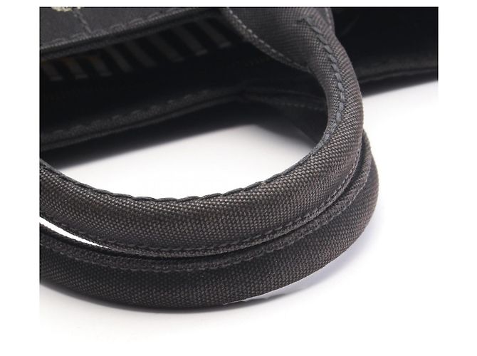 Tote Sac cabas 2 voies Prada CANAPA Noir Blanc - vue 7