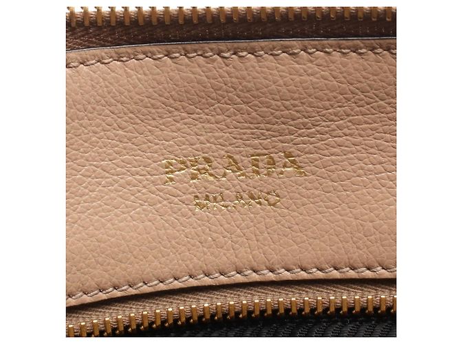 Borsa a mano 2-Way Prada GLACE'CALF Beige - vista 4