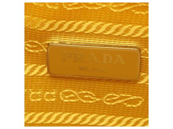 Saffiano Borsa Prada Re-Edition 2000 Re-Nylon Giallo - vista 4